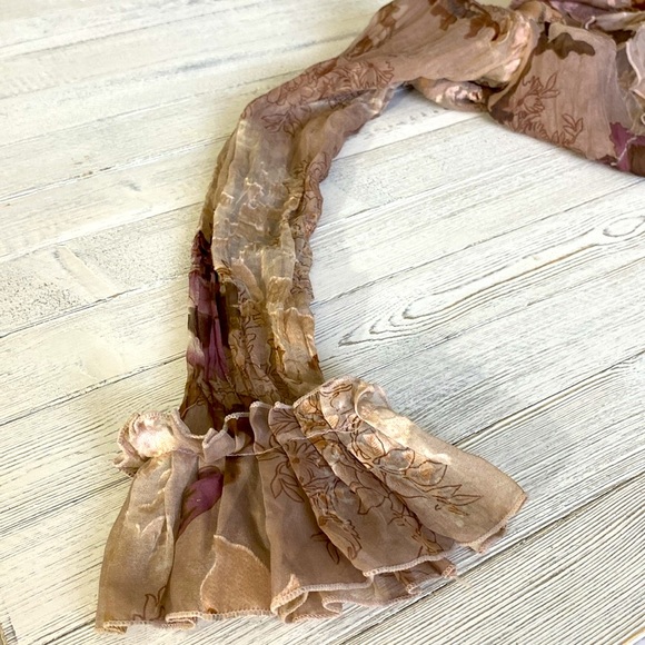 New 100% Silk Semi Sheer Blouse - Picture 6 of 8